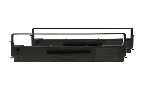SIDM BLACK RIBBON CARTRIDGE F/ LX-300/+/II DUALPACK – Epson