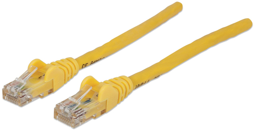 NETWORK CABLE CAT6 CCA 2M YELLOW U/UTP SNAGLESS/BOOTED – INTELLINET
