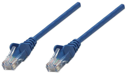 NETWORK CABLE CAT6 CCA 5M BLUE U/UTP SNAGLESS/BOOTED – INTELLINET