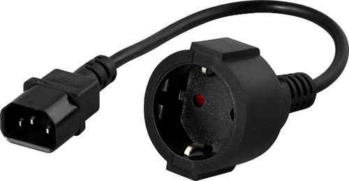 IEC C14 to Schuko converter – BlueWalker