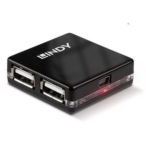 USB 2.0 MINI HUB 4 PORT 1 X MI-B/4 X USB A FEMALE – Lindy