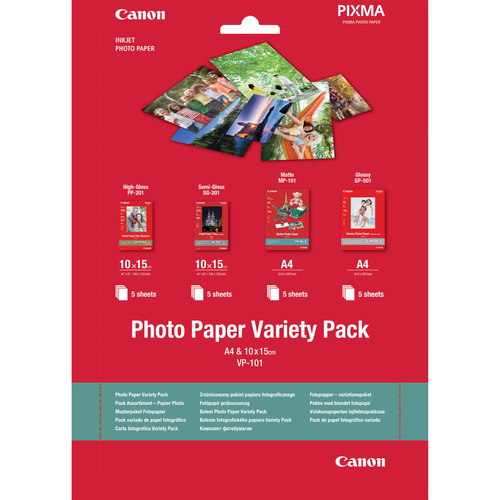 VP-101 A4 + 10X15 PHOTO PAPER VARTY PACK A4 10X15 – Canon