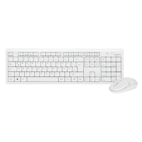 WL 2,4GHz w/Mouse White German – LogiLink