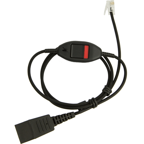 QD MUTE CABLE STRAIGHT 0.8M QD TO MOD RJ9 – GN