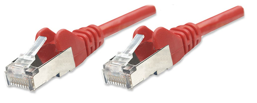 NETWORK CABLE CAT5E CCA 7.5M RED SF/UTP SNAGLESS/BOOTED – INTELLINET