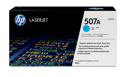 TONER CARTRIDGE 507A CYAN LASERJET – HP Inc