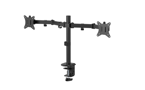 Basic Dual Monitor Arm with VESA 75x75 and 100x100 – Origin Storage Solutions
