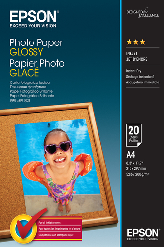 PHOTO PAPER GLOSSY A4 20 SHEET – Epson