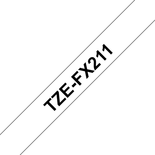 TZEFX-211 BLACK ON WHITE – Brother