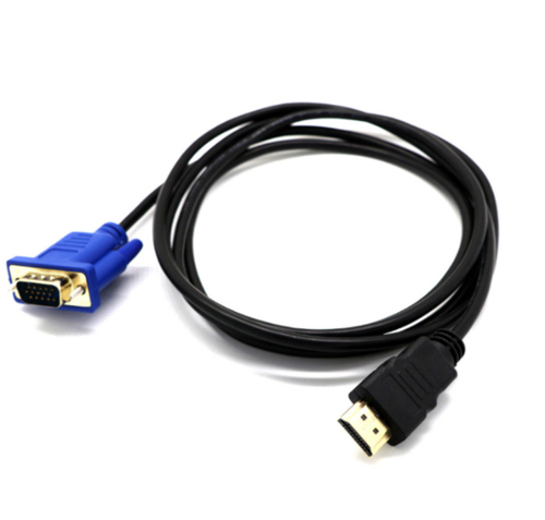JLC HDMI (Male) to VGA (Male) Cable – 1M – Black/Blue – JLC