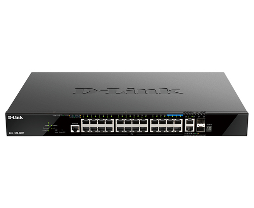 20 Ports GE PoE & 4 Ports 2.5 GE PoE & 2 10GE Ports & 2 SFP+ Smart Managed Switch – D-Link Systems