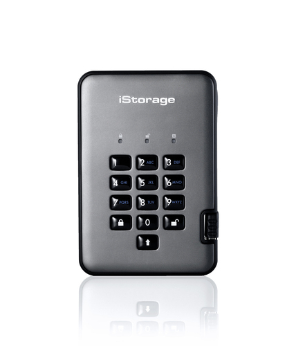 iStorage diskAshur Pro2 SSD 2TB Graphite Secure Encrypted Solid State Drive – iStorage