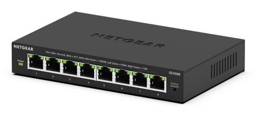 8PT GIGABIT PLUS SWITCH GS308E – Netgear