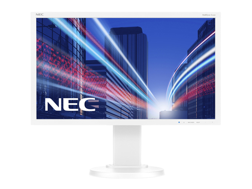22" White LED Monitor Full HD Height Adjustable DVI DisplayPort and VGA – NEC Display Solutions