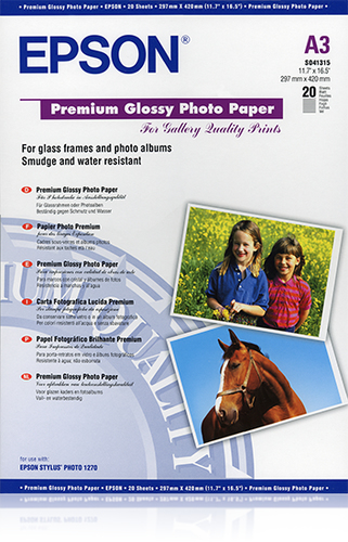 PREMIUM GLOSSY PHOTO PAPER A3 STYLUS PHOTO 1270 – Epson
