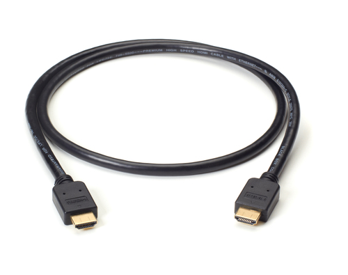 PREMIUM HIGH SPEED HDMI CABLE WITH ETHERNET; 1M – Black Box