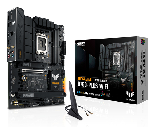 Asus TUF GAMING B760-PLUS WIFI Intel B760 1700 ATX 4 DDR5 HDMI DP Wi-Fi 6 2.5G LAN PCIe5 3x M.2 RGB – ASUSTeK COMPUTER