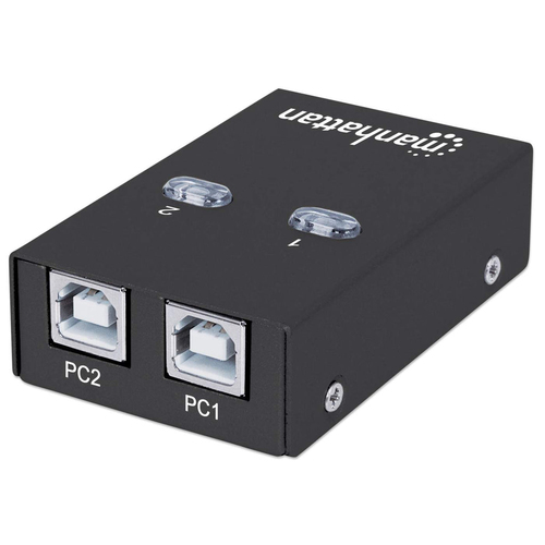 USB-A TO 2X USB-B AUTO SHARING- SWITCH USB 2.0 BLACK – INTELLINET