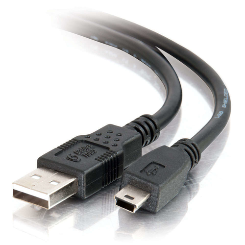 1m USB 2.0 A to Mini-b Cable - Black – Legrand
