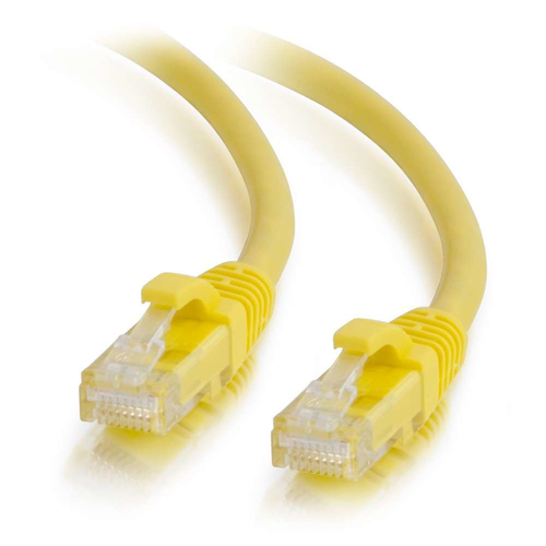 0.5m Cat6 Booted Unshielded (UTP) Network Patch Cable - YellowSnagless booted design for network adapters- hubs- switches- routers- DSL/cable modems- patch panels and other high performance networking applications. – Legrand