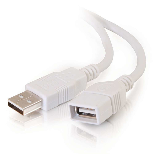3m USB 2.0 A Male to A Female Extension Cable - White – Legrand