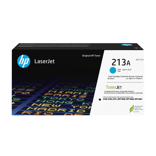 HP 213A CYN ORIGINAL LASERJET TONER CRTG – HP Inc