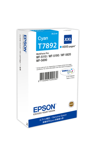 WF-5XXX SERIES XXL CYAN K CARTRIDGE XXL CYAN – Epson