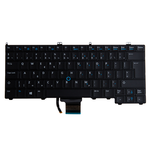 N/B KBD - Lat E7440 Dutch Layout 84 Keys Non-Backlit Dual Point – Dell