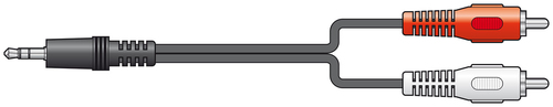3.5mm Stereo Plug to two RCA plugs leads – AV Link