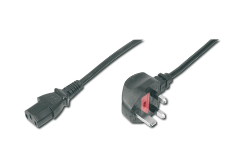 DIGITUS MAINS CABLE UK PLUG 1.8M – Assmann Electronics