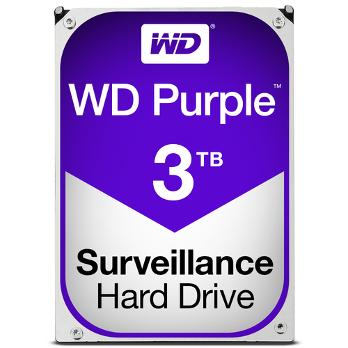 PURPLE 3.5 3TB SATA 5400RPM SURVEILLANCE HDD – Western Digital