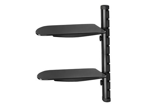 Dual AV Wall Shelf with Glass – Peerless