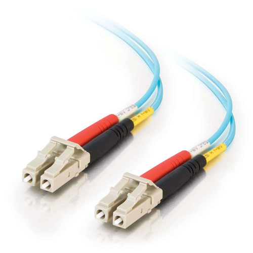 3m Aqua LC-LC 10Gb 50/125 OM3 Duplex Multimode PVC Fibre Optic Cable (LSZH) – Legrand