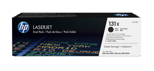 TONER CARTRIDGE 131X BLACK DUAL PACK – HP Inc
