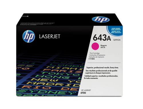 TONER CARTRIDGE 643A MAGENTA F/ CLR LASERJET 4700 – HP Inc