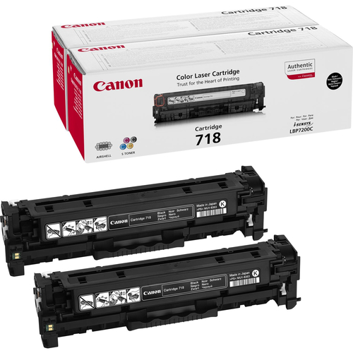 CRG 718 BLACK CARTRIDGE 6800P F/ LBP7200CDN TW PACK – Canon