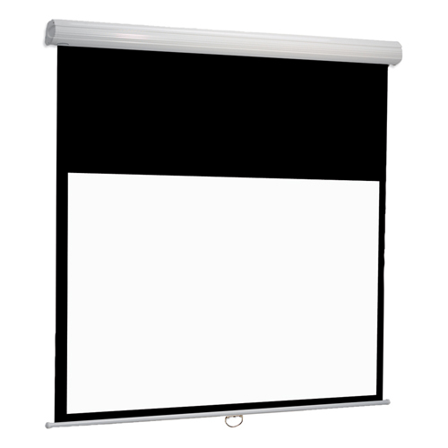 Manual Pull Down 260cm x 162.5cm Viewing Area 121" Diagonal 16:10 Format Matte White - Black Borders Diplomat Manual Series – Draper