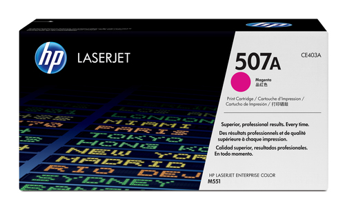 TONER CARTRIDGE 507A MAGENTA LASERJET – HP Inc