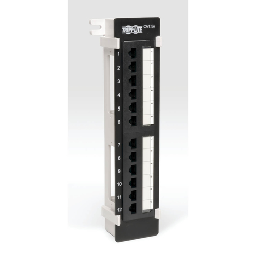 12-PORT WALL-MOUNT CA T5E PATCH – Tripplite