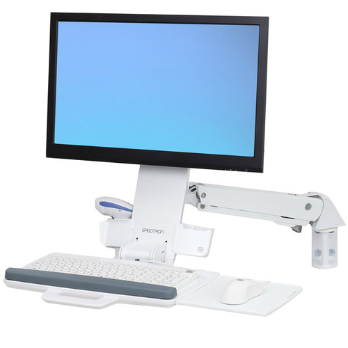 STYLEVIEW SIT-STAND COMBO ARM BRIGHT WHITE – Ergotron