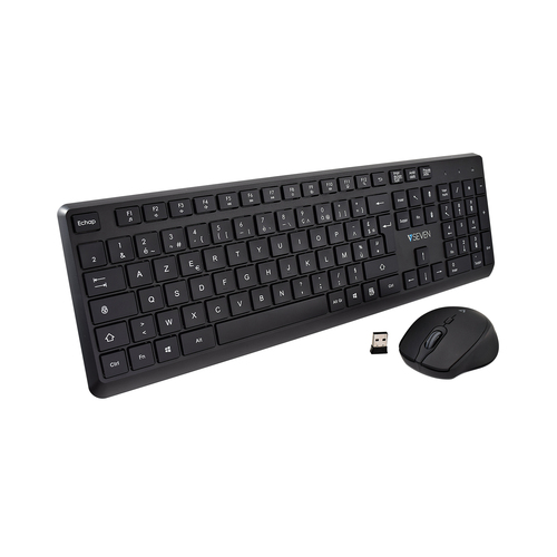 PRO WIRELESS KEYBOARD MOUSE FR AZERTY FRENCH LASERED KEYCAP – V7