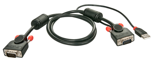 2M COMBO KVM CABLE VGA M/M + 1X USB TYPE A MALE – Lindy