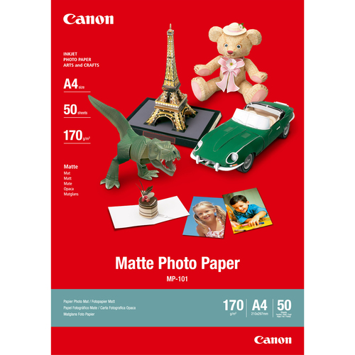 MP101 A4 MATTE PHOTO PAPER 50 SHEETS – Canon