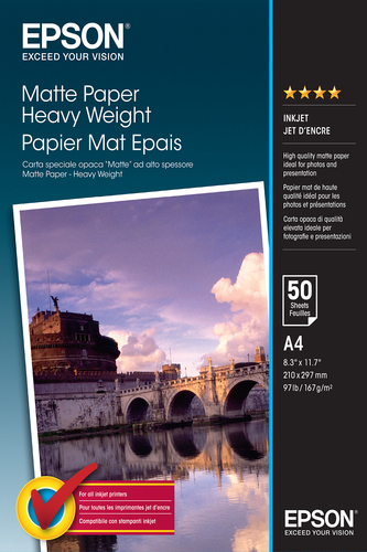 PAPER A4 MATTE HEAVYWEIGHT – Epson