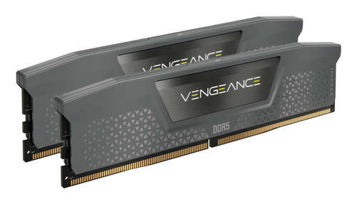 DDR5 5200MT/s 32GB 2x16GB DIMM Unbuffered 40-40-40-77 Std PMIC AMD EXPO VENGEANCE DDR5 Cool Grey Heatspreader Black PCB 1.25 V – Corsair