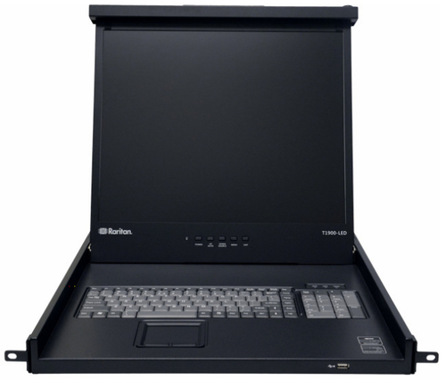 19in LED backlit LCD KVM console UK – Raritan