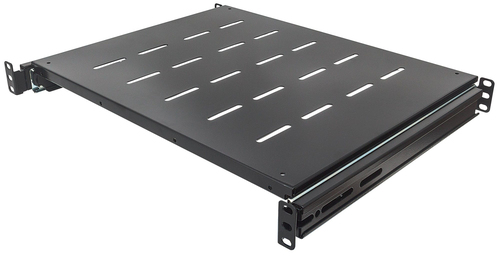 19IN SLIDING SHELF 1U BLACK- 600/800MM/DEPTH SHELF/350MM – INTELLINET