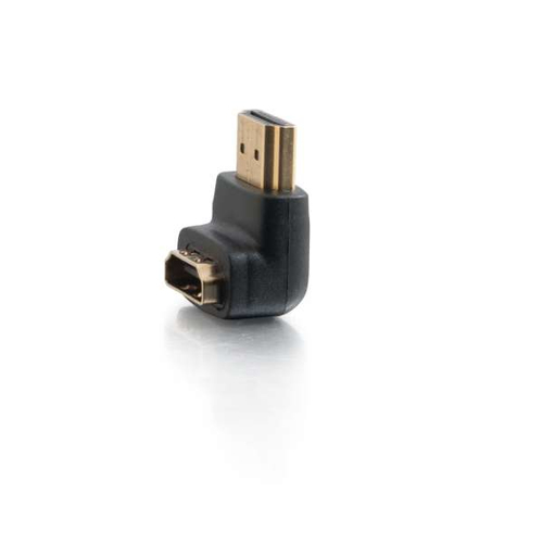 HDMI(R) Male to HDMI(R) Female 90 degree Down AdapterProtects HDMI connectors and allows for connections with minimal clearance – Legrand