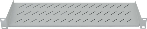 19IN CANTILEVER SHELF 1U 150MM- 2-POT FRONT MOUNT GREY – INTELLINET