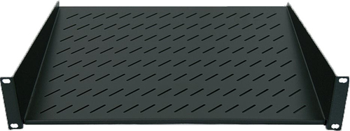 19IN CANTILEVER SHELF 1U 150MM- 2-POT FRONT MOUNT BLACK – INTELLINET